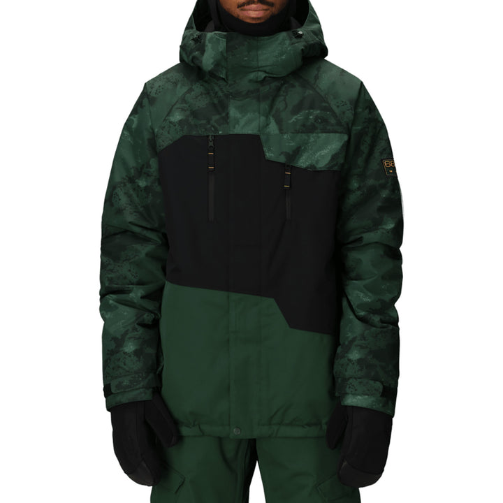 686 Geo Insulated Jacket - Men's Moss Green Colorblock