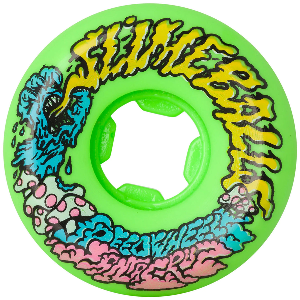 Santa Cruz Skateboards Slime Balls 97a Vomit Mini Green Skateboard Wheels