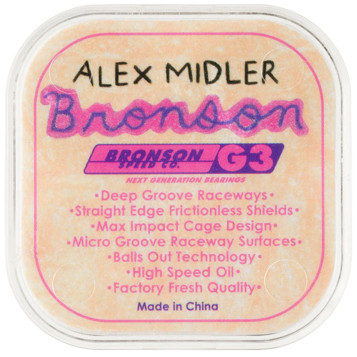 Bronson Speed Co. G3 Alex Midler Pro Skateboard Bearings