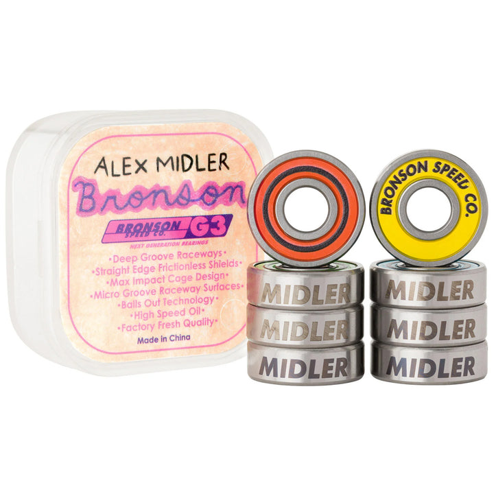 Bronson Speed Co. G3 Alex Midler Pro Skateboard Bearings