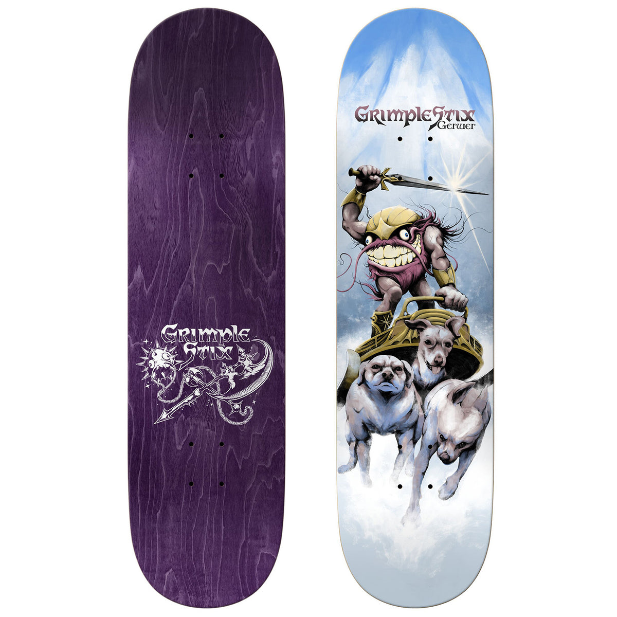 Anti Hero Grimple Stix Gerwer Barb 8.28 Skateboard Deck