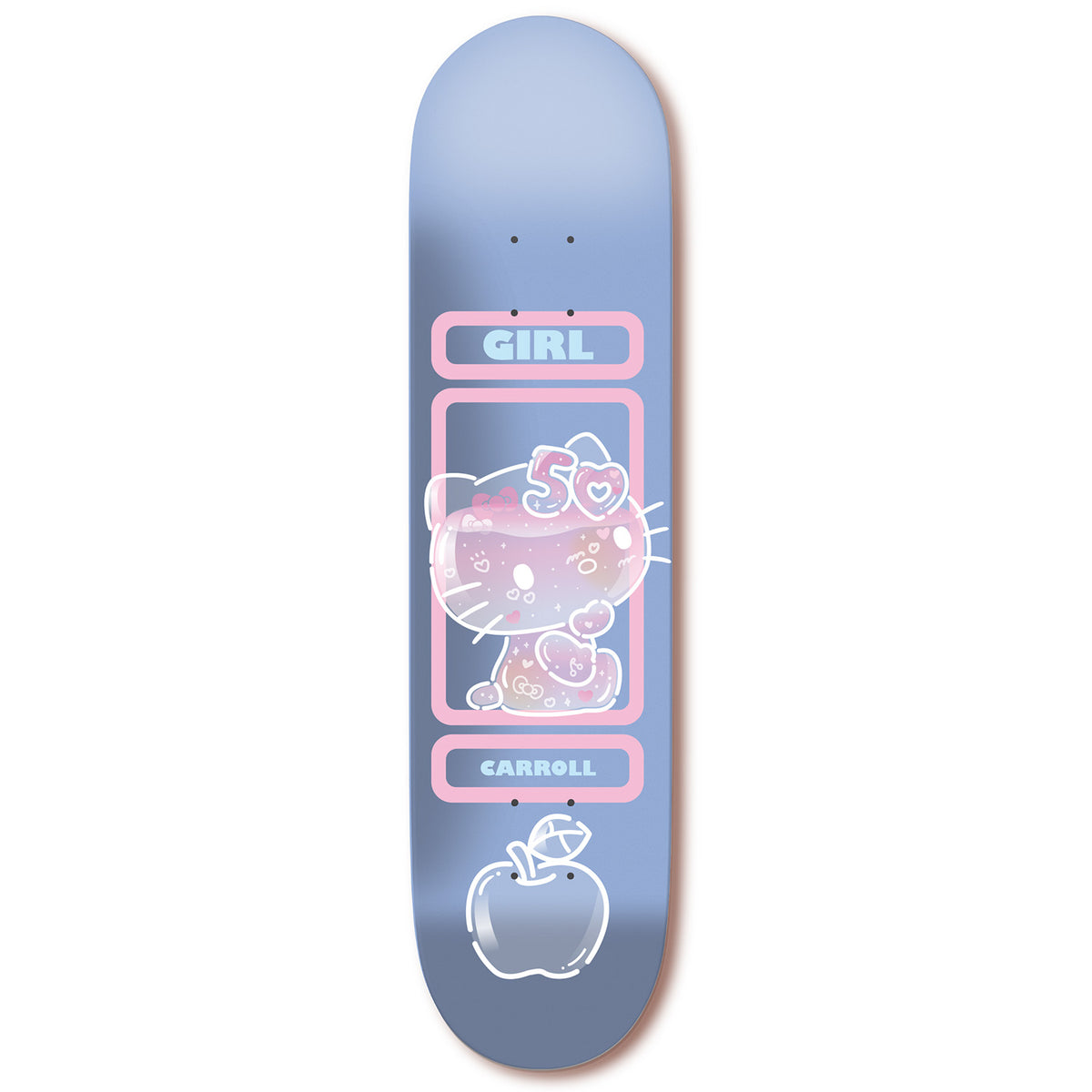 Girl Carroll Hello Kitty 50 8.25 Skateboard Deck