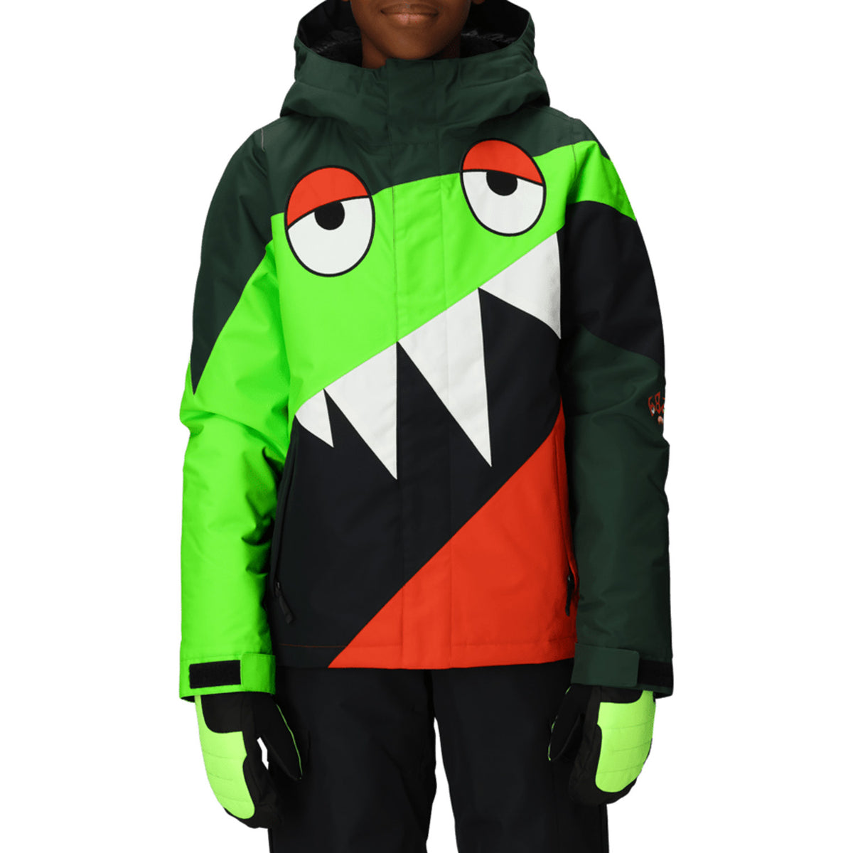 686 Snaggletooth Owen Insulated Jacket - Boys' Borealis Green Colorblock