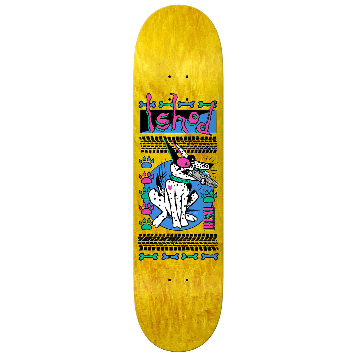 Real Ishod Rude Twin Tail 8.25 Skateboard Deck
