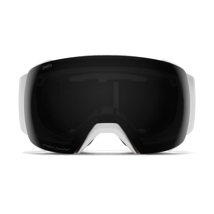 Smith I/O MAG XL Goggles White Fade Out/ChromaPop Sun Black+ChromaPop Storm Blue Sensor Mirror