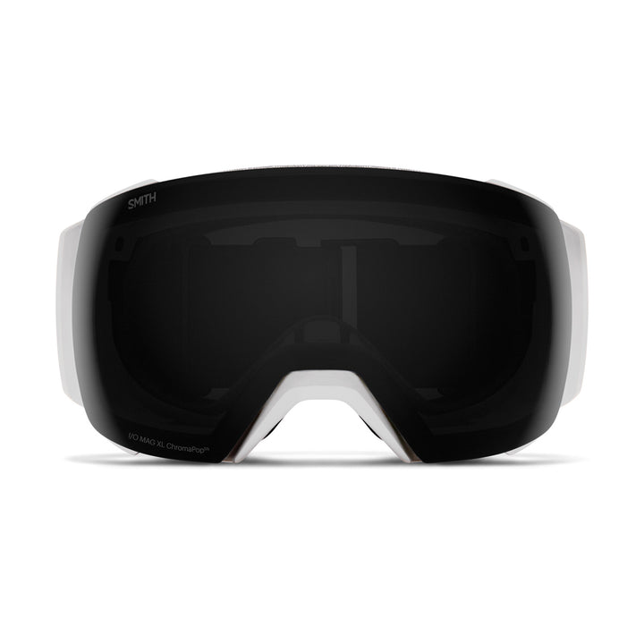 Smith I/O MAG XL Goggles White Fade Out/ChromaPop Sun Black+ChromaPop Storm Blue Sensor Mirror