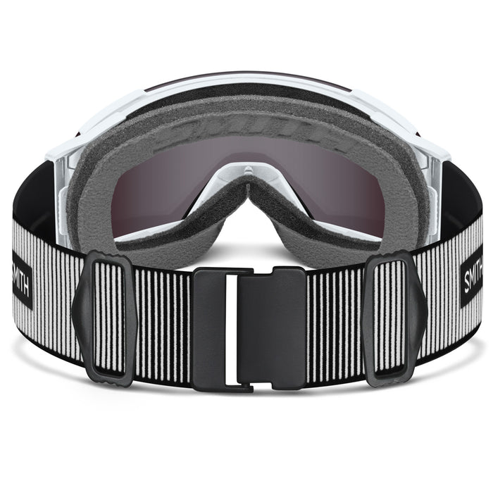 Smith I/O MAG XL Goggles White Fade Out/ChromaPop Sun Black+ChromaPop Storm Blue Sensor Mirror