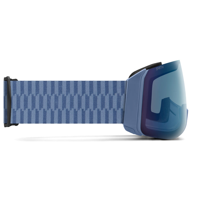 Smith 4D MAG XL Low Bridge Fit Goggles Granite Blue/ChromaPop Everyday Blue Mirror+Chromapop Storm Blue Sensor Mirror
