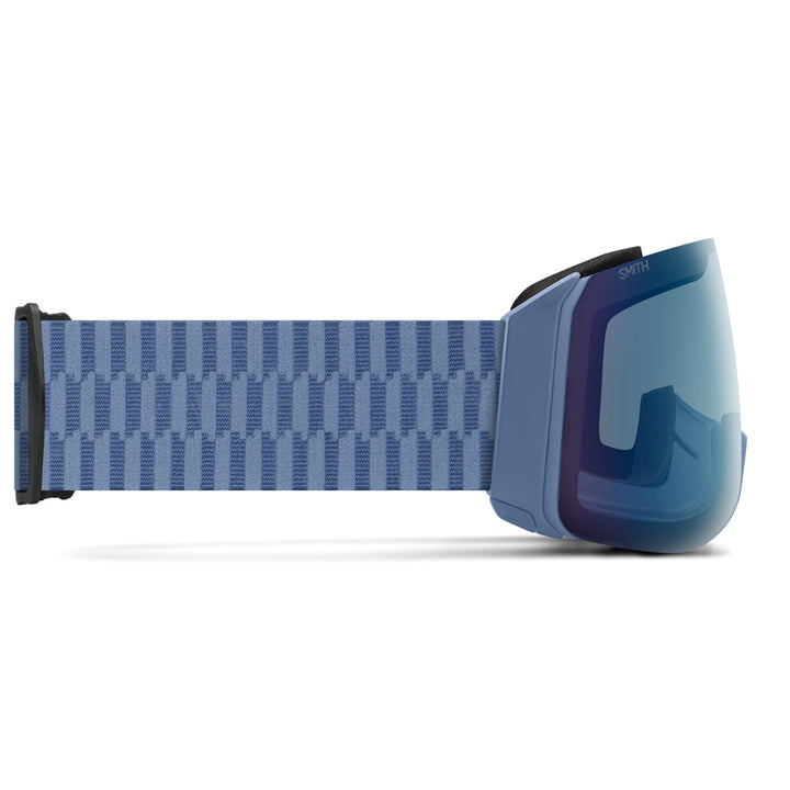 Smith 4D MAG XL Low Bridge Fit Goggles Granite Blue/ChromaPop Everyday Blue Mirror+Chromapop Storm Blue Sensor Mirror