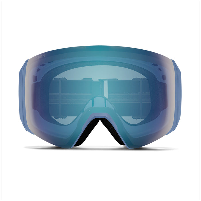Smith 4D MAG XL Low Bridge Fit Goggles Granite Blue/ChromaPop Everyday Blue Mirror+Chromapop Storm Blue Sensor Mirror