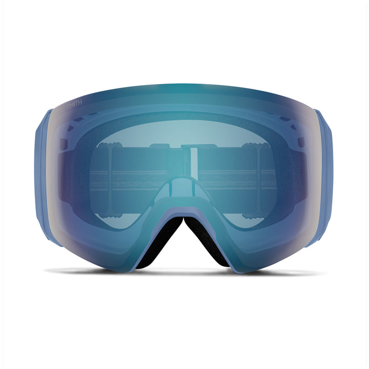 Smith 4D MAG XL Low Bridge Fit Goggles Granite Blue/ChromaPop Everyday Blue Mirror+Chromapop Storm Blue Sensor Mirror