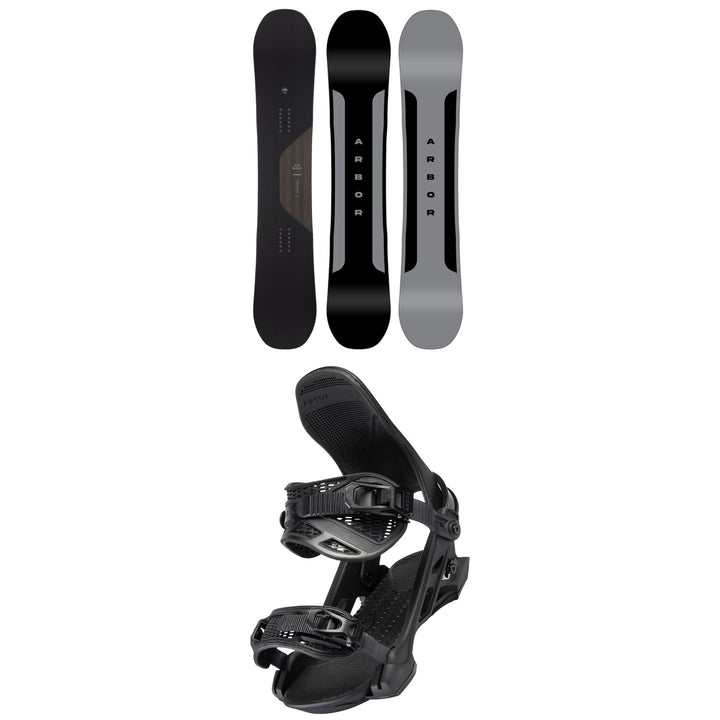 Arbor Formula Snowboard + Hemlock Snowboard Bindings