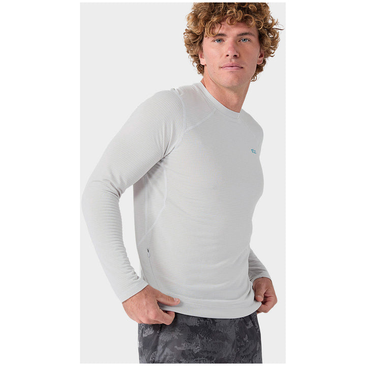 Stio Trax Power Grid Crew - Men's Quiet Gray