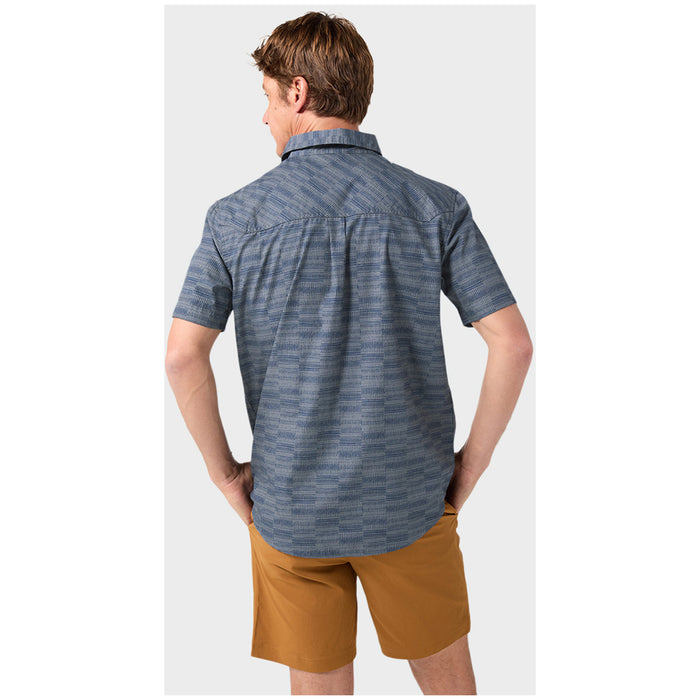 Stio Curtis Camp Short-Sleeve Shirt - Men's Stormy Weather Crags