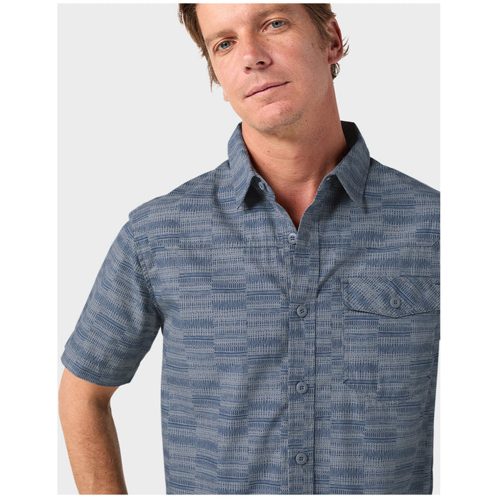 Stio Curtis Camp Short-Sleeve Shirt - Men's Stormy Weather Crags