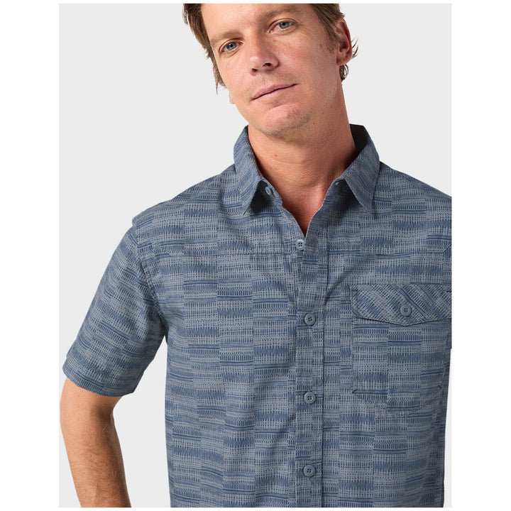 Stio Curtis Camp Short-Sleeve Shirt - Men's Stormy Weather Crags
