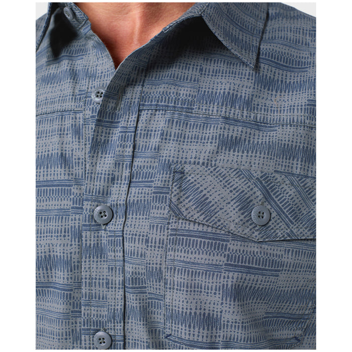 Stio Curtis Camp Short-Sleeve Shirt - Men's Stormy Weather Crags