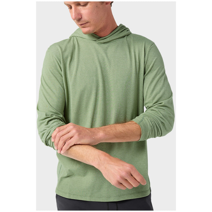 Stio Divide Hooded Pullover - Men's Sage Flats Heather