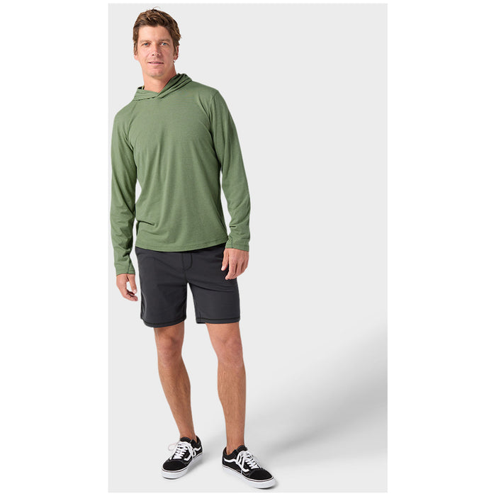 Stio Divide Hooded Pullover - Men's Sage Flats Heather