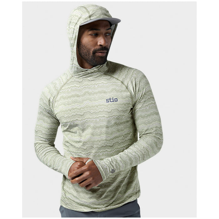 Stio Hylas Hooded Pullover - Men's Sage Flats Strata