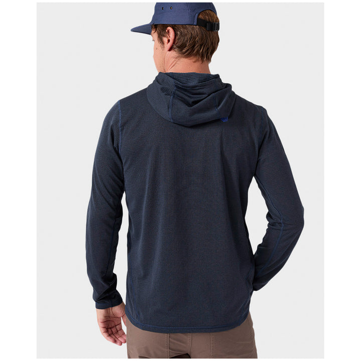 Stio Trax Power Grid Half Zip Hoodie - Men's Mountain Shadow