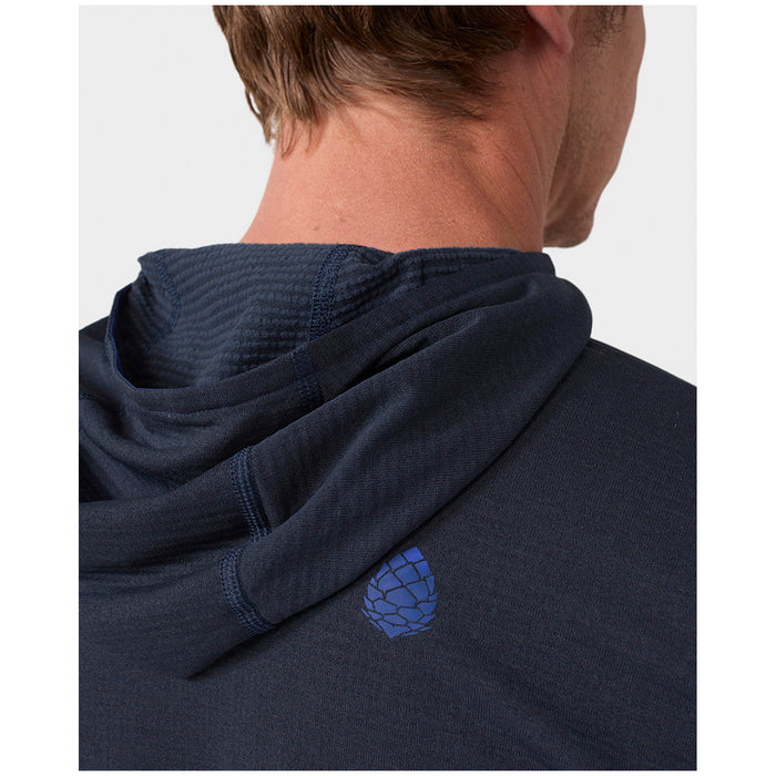 Stio Trax Power Grid Half Zip Hoodie - Men's Mountain Shadow