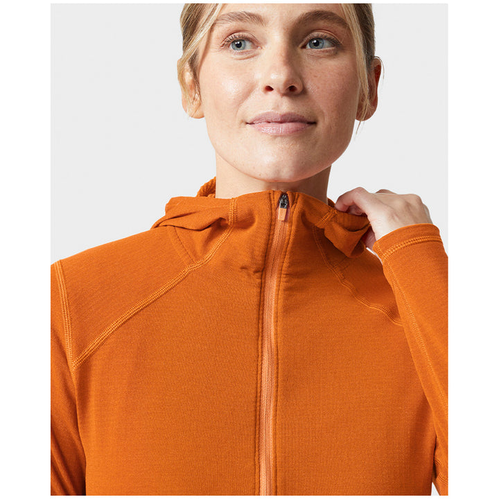 Stio Trax Power Grid Half-Zip Hoodie - Women's Bonfire