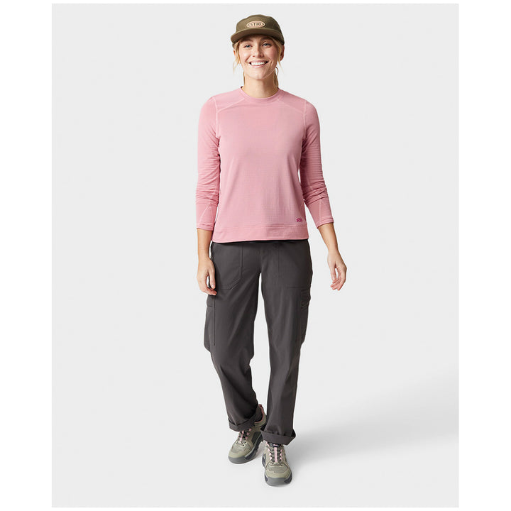 Stio Trax Power Grid Crew - Women's Rustic Rose