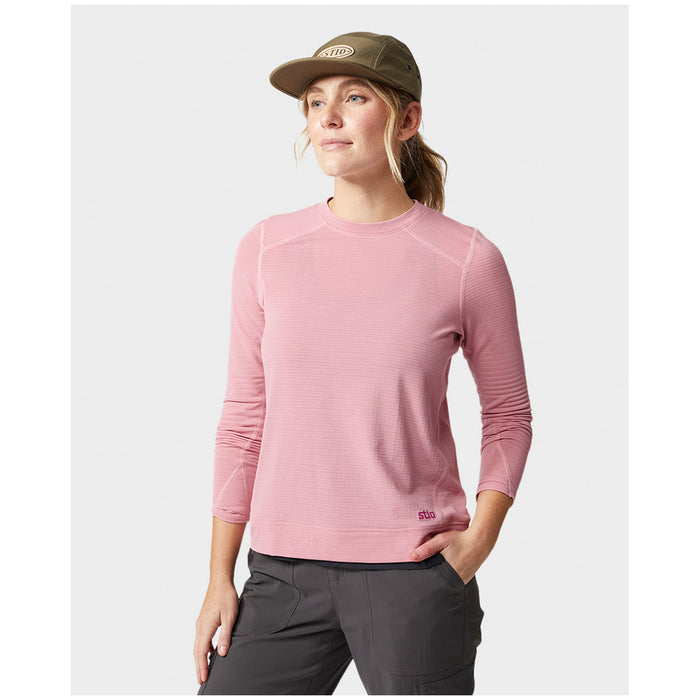 Stio Trax Power Grid Crew - Women's Rustic Rose