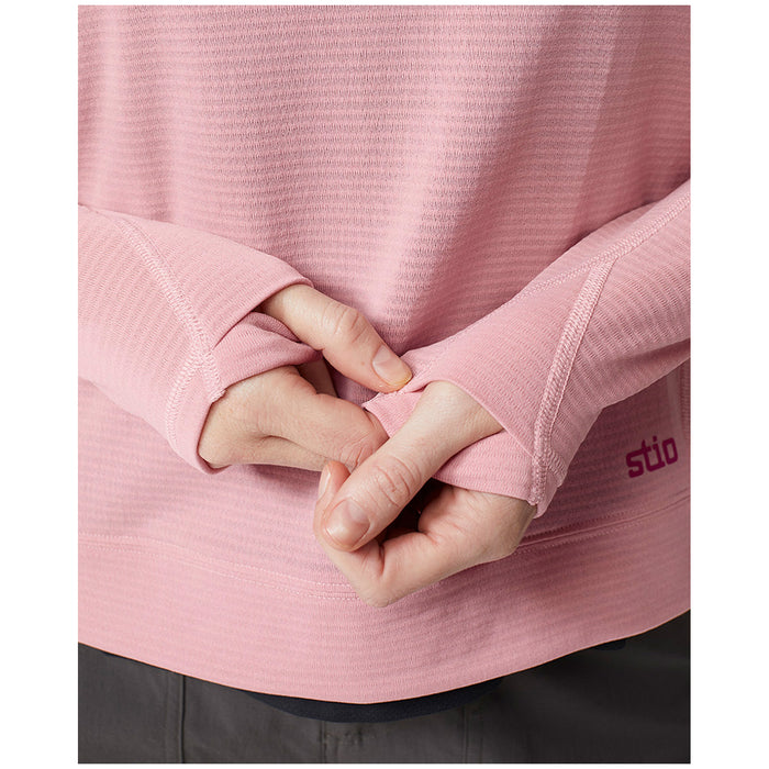 Stio Trax Power Grid Crew - Women's Rustic Rose
