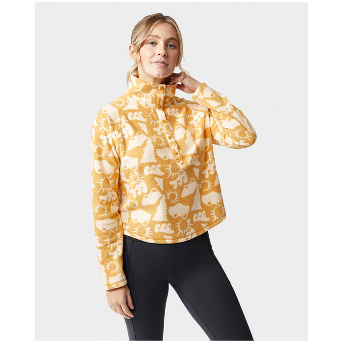 Stio Turpin Fleece Snap Pullover - Women's Local Honey Alpine Waves