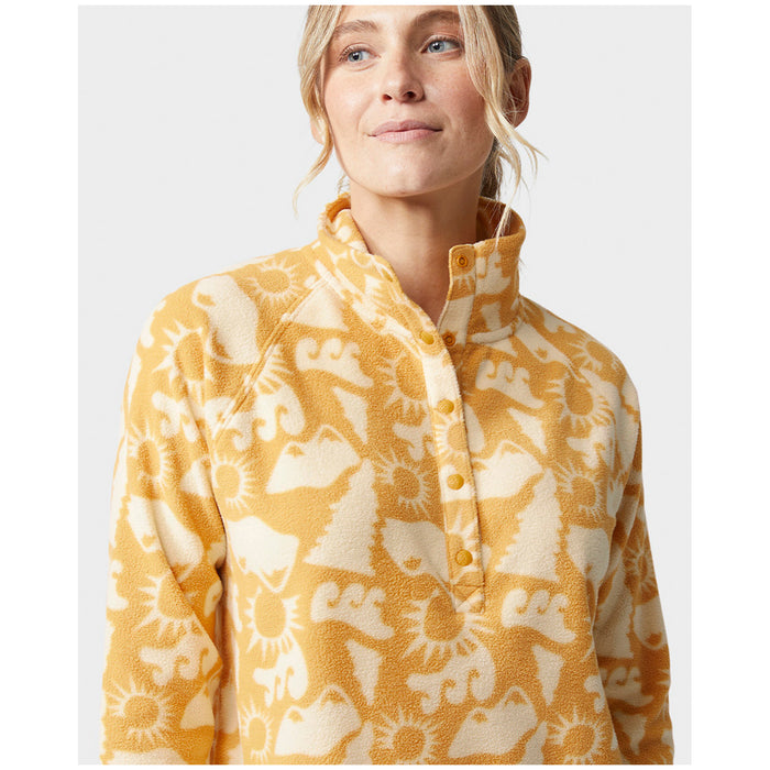 Stio Turpin Fleece Snap Pullover - Women's Local Honey Alpine Waves