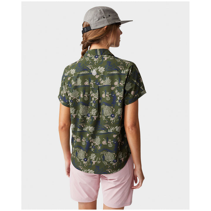 Stio Shifter Short-Sleeve Shirt - Women's Pine Forest Biking Cowboy