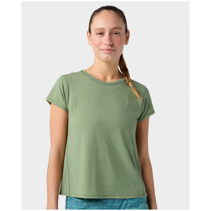 Stio Divide T-Shirt - Women's Sage Flats Heather