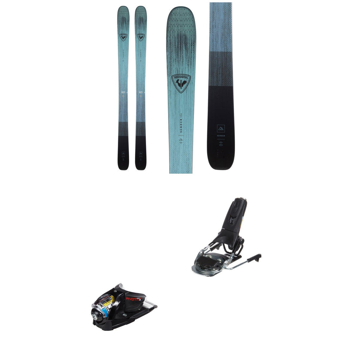 Rossignol Sender 106 Skis + Look Pivot 14 GW Ski Bindings 2025