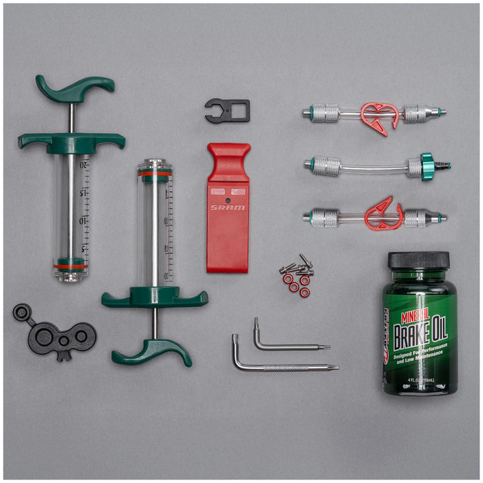 SRAM Motive Ultimate Expert Brake Kit Teal Splatter
