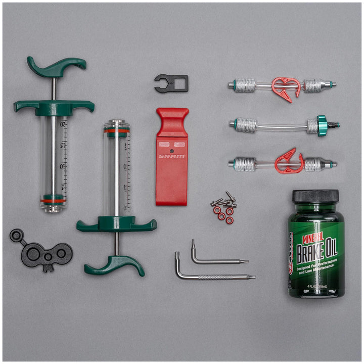SRAM Motive Ultimate Expert Brake Kit Teal Splatter