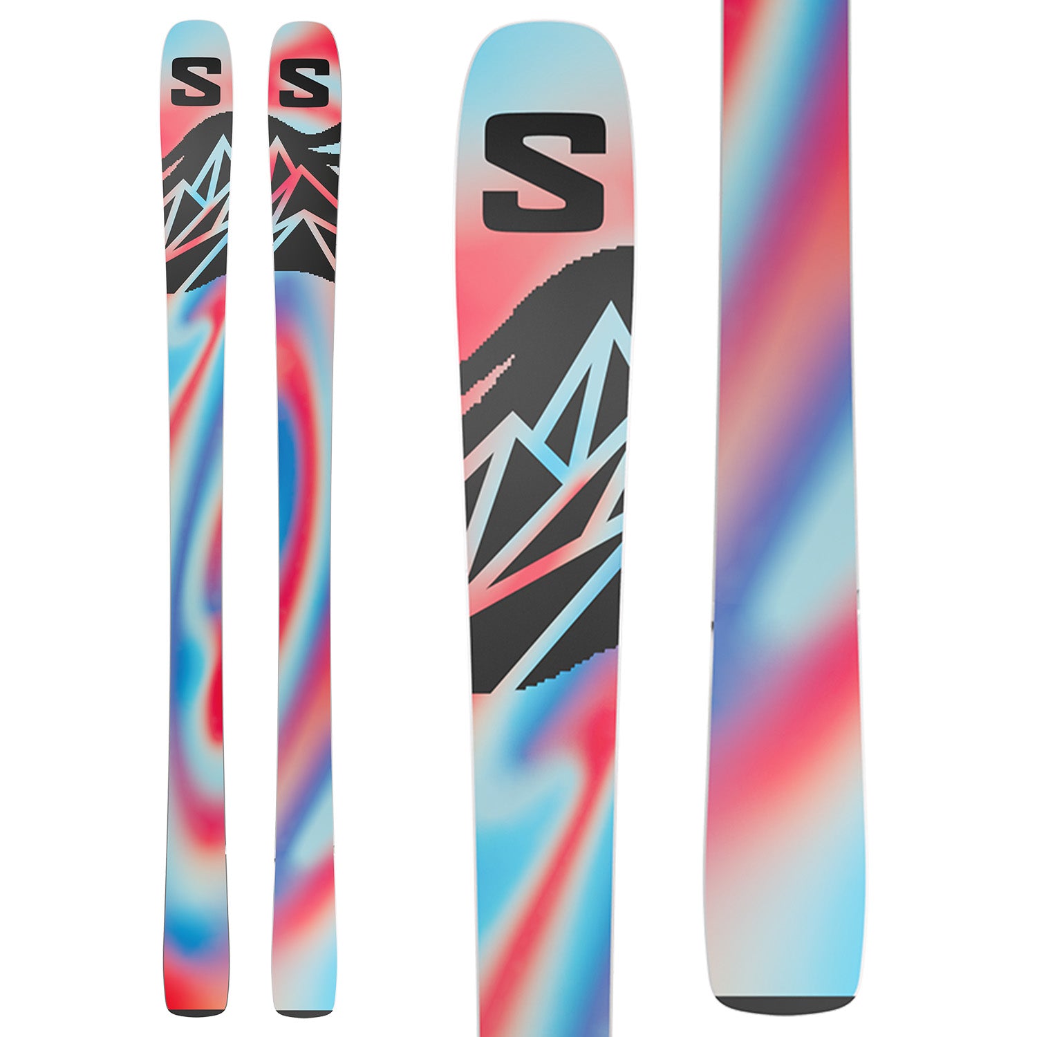 freeride salomon ski QST 94 Skis 2026 The progressive rocker enhances agility in turns and adds a playful feel in softer snow Salomon QST 94 Skis 2026
