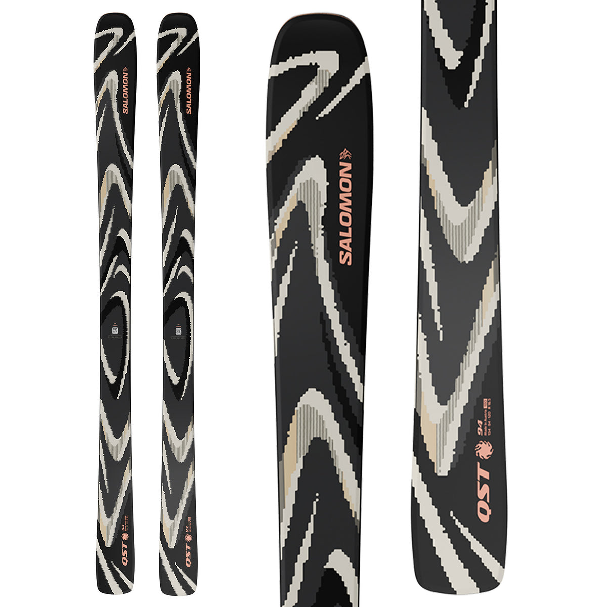 Salomon QST 94 Skis Black/Almond