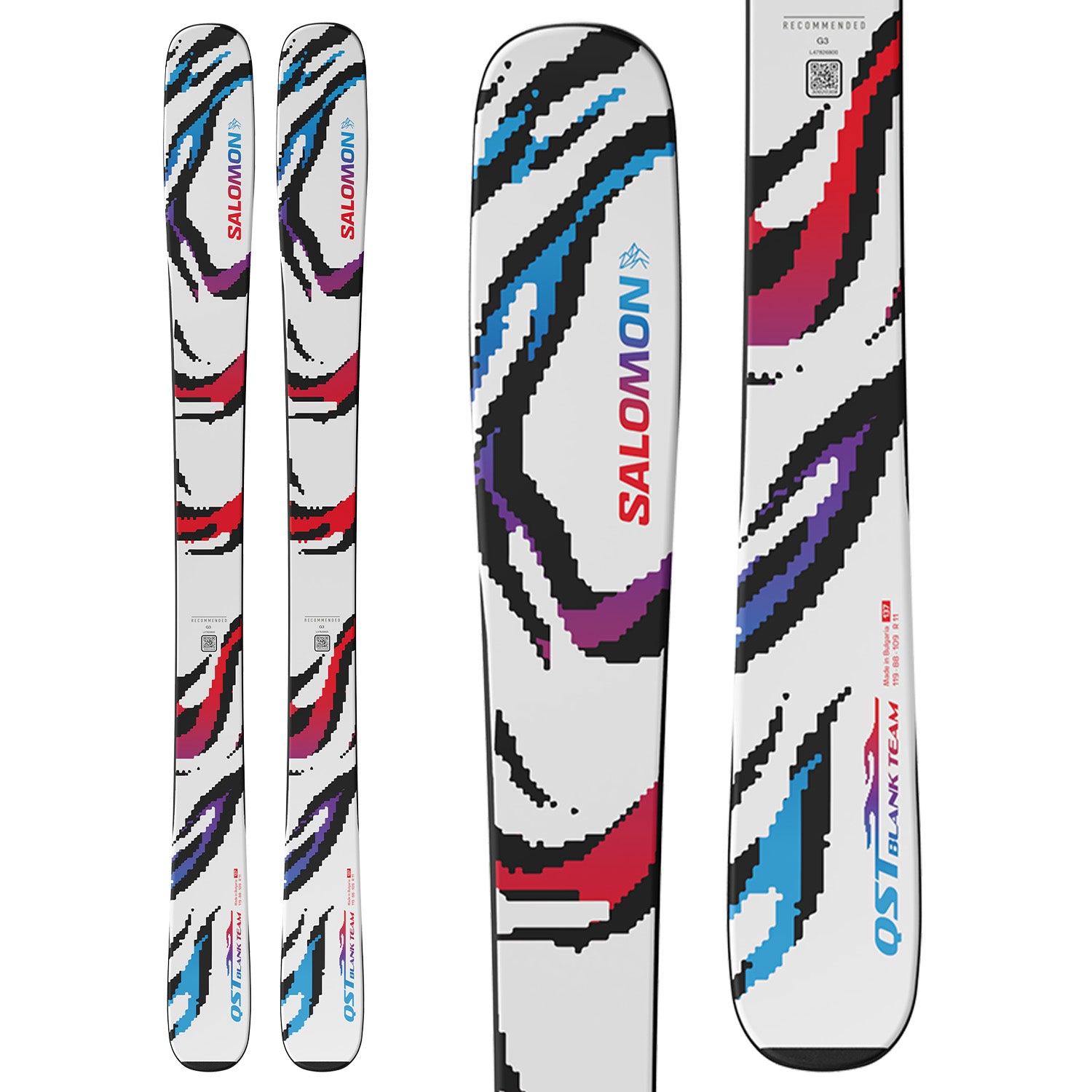★女の子用 4点セット メンテナンス.HOTWAX済★ salomon k2 Salomon QST Blank Team Skis - Kids' 2027 – evo