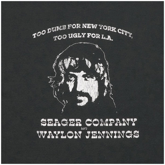 Seager x Waylon Jennings Dumb Ugly T-Shirt - Men's Vintage Black