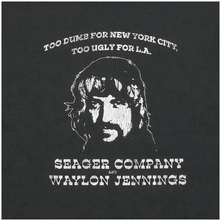 Seager x Waylon Jennings Dumb Ugly T-Shirt - Men's Vintage Black