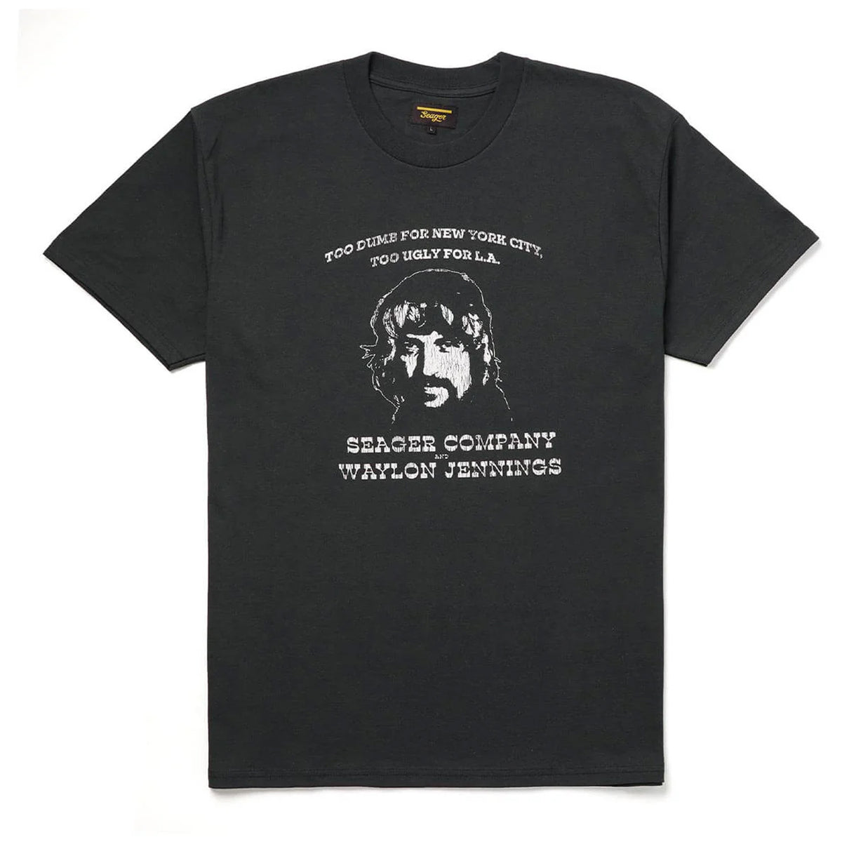 Seager x Waylon Jennings Dumb Ugly T-Shirt - Men's Vintage Black