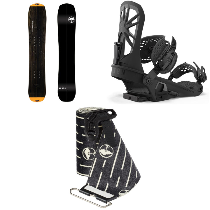 Arbor Landmark Splitboard + Union Explorer Splitboard Bindings  + Landmark Splitboard Skins 2025