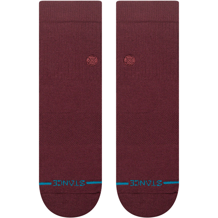 Stance Icon Quarter Socks Wine
