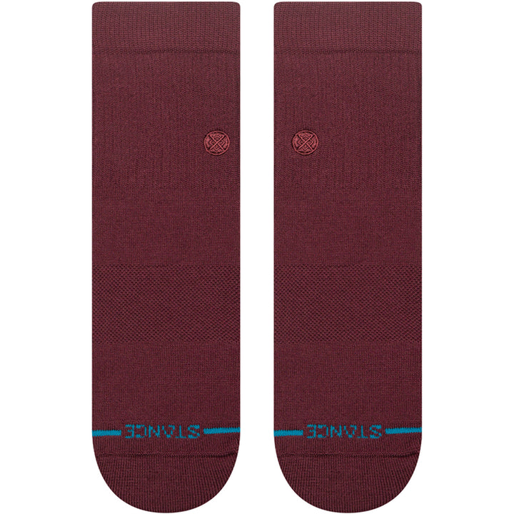 Stance Icon Quarter Socks Wine
