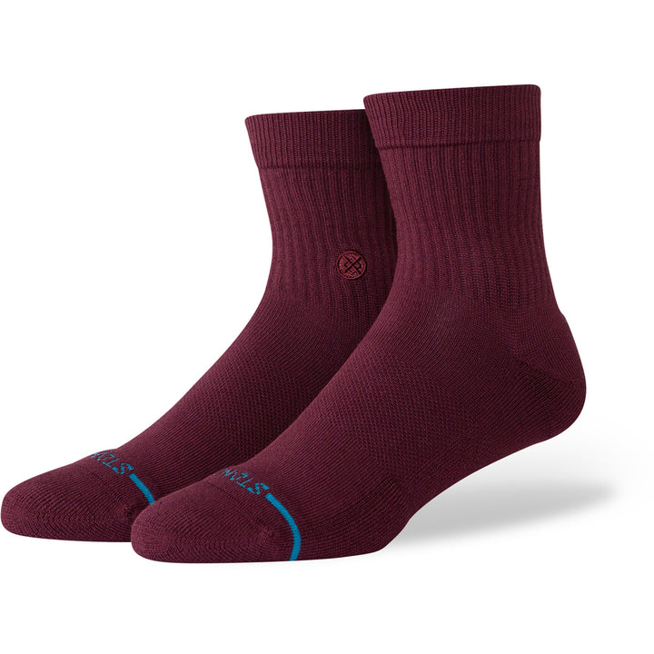 Stance Icon Quarter Socks Wine