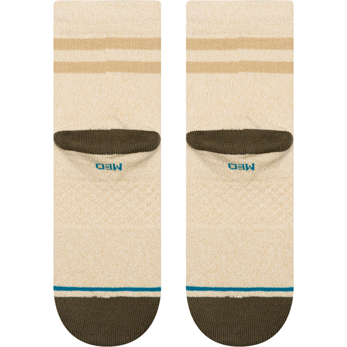 Stance Marled Stripe Quarter Socks Ivory