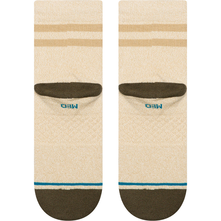 Stance Marled Stripe Quarter Socks Ivory