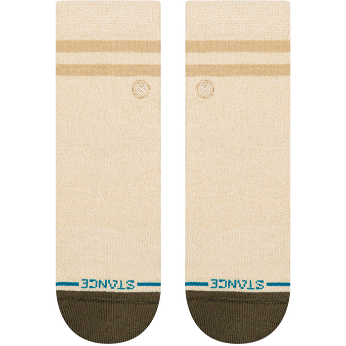 Stance Marled Stripe Quarter Socks Ivory